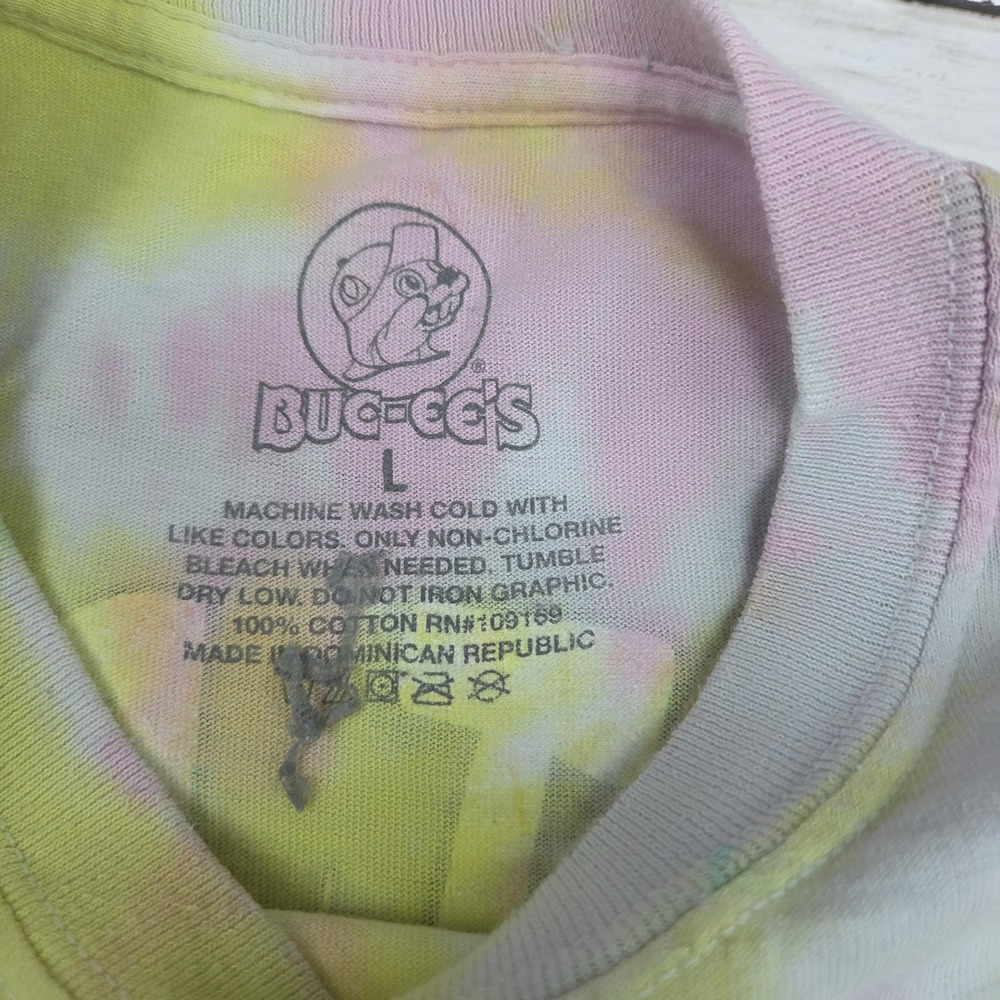 Buc-ee's T-Shirt Women Large Multicolor But Did You Dye Easter Tie-Dye Graphic - Picture 4 of 9